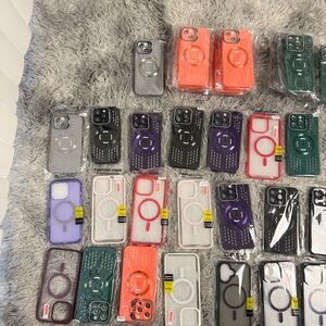 100+ Lot Of New Cell Phone Cases For iPhone 14,15,16,Pro,Pro Max